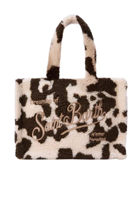 Borsa a mano Colette Teddy in sherpa muccato MC2 | COL0032 00286IBIANCO