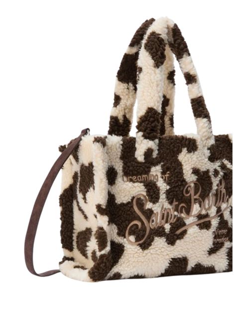 Borsa a mano Colette Teddy in sherpa muccato MC2 | COL0032 00286IBIANCO