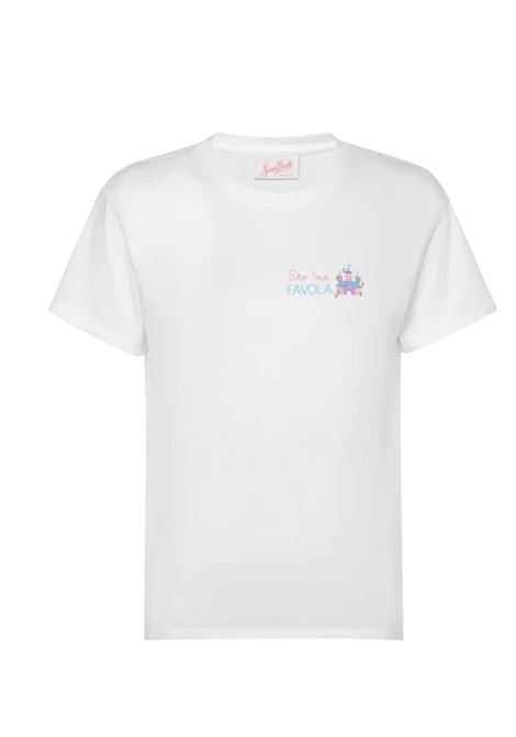 Emilie t-shirt in cotone con ricamo Sto 'na favola MC2 | EMI0002 03799IBIANCO