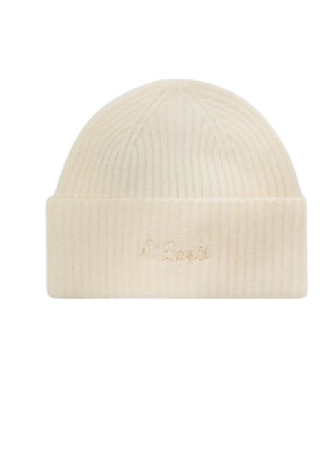 Berretto Moss in 100% LANA  panna con ricamo St. Barth MC2 | MOS0004 00040IPANNA