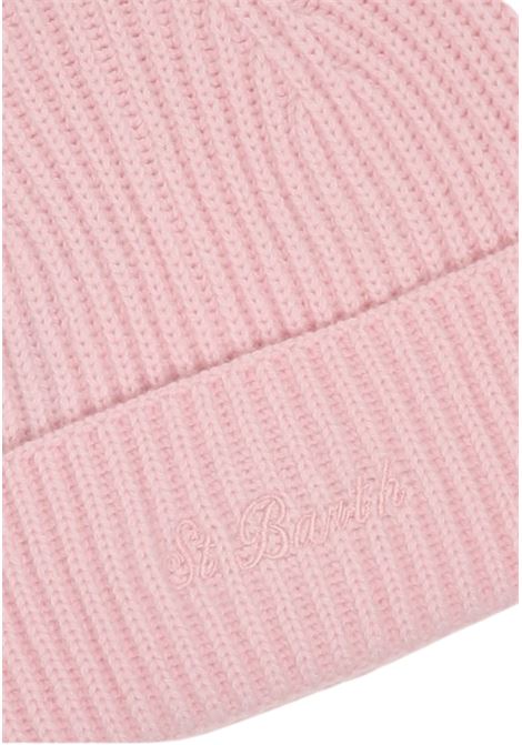 Berretto Moss in 100% LANA rosa con ricamo St. Barth MC2 | MOS0004 00101IROSA