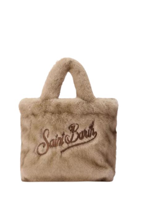 Borsa morbida a mano Vanity Mini Soft in faux fur beige MC2 | VAMI021 00289IBEIGE