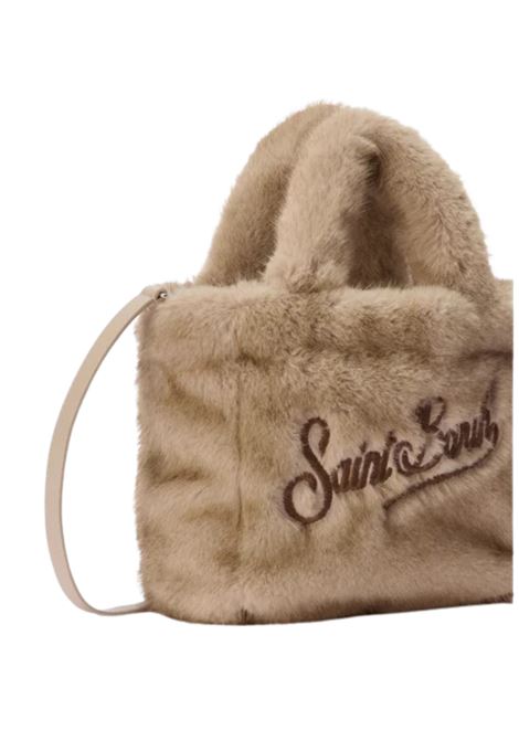 Borsa morbida a mano Vanity Mini Soft in faux fur beige MC2 | VAMI021 00289IBEIGE