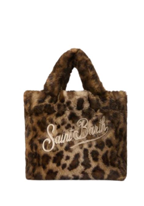 Borsa morbida a mano Vanity Mini Soft in faux fur leopardato MC2 | VAMI021 00291IMACULATO