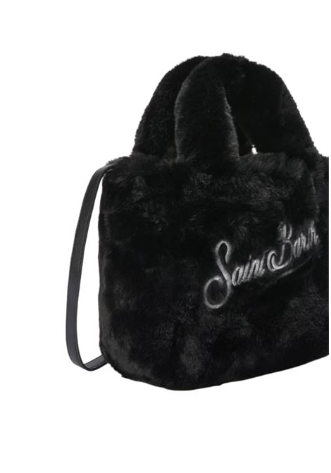 Borsa morbida a mano Vanity Mini Soft in faux fur nero MC2 | VAMI021 00292INERO