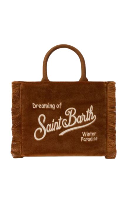 Borsa a mano Vanity Mini Velvet in velluto e faux suede marrone MC2 | VAMI027 01042IMARRONE