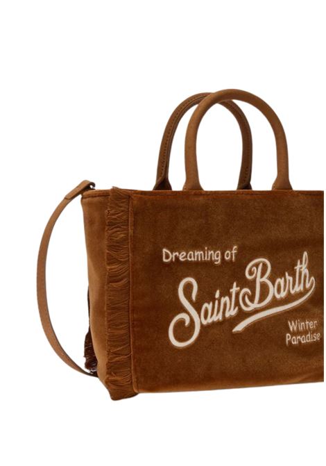 Borsa a mano Vanity Mini Velvet in velluto e faux suede marrone MC2 | VAMI027 01042IMARRONE