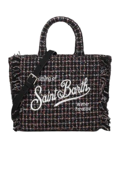 Mini bag Vanity tweed con logo Mc2 Saint Barth MC2 | VAMIO26 01374INERO