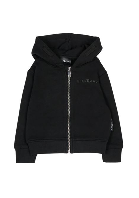 Felpa nera per neonata con logo RICHMOND | RIA25025FENERO