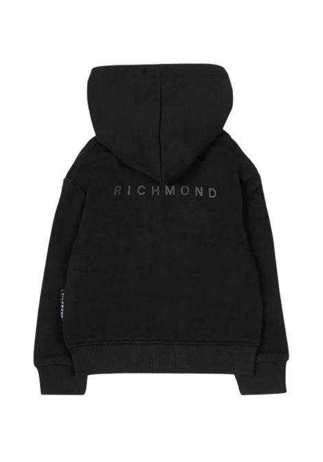 Felpa nera per neonata con logo RICHMOND | RIA25025FENERO