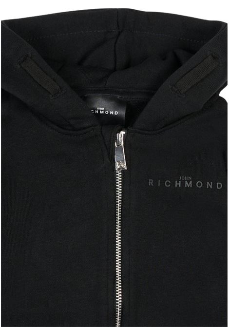 Felpa nera per neonata con logo RICHMOND | RIA25025FENERO