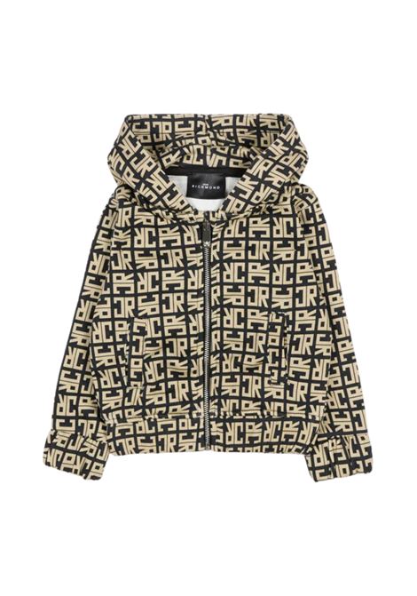 Felpa beige per neonato con logo RICHMOND | RIA25047FENERO