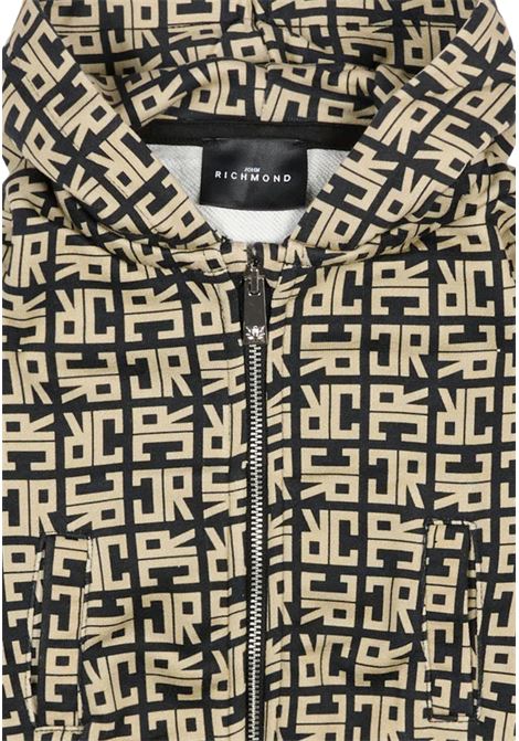 Felpa beige per neonato con logo RICHMOND | RIA25047FENERO