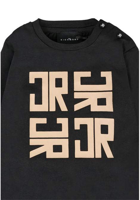 T-shirt nera per neonati con logo RICHMOND | RIA25060TSNERO