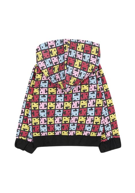Felpa nera per neonata con logo multicolor RICHMOND | RIA25069FEMULTICOLOR