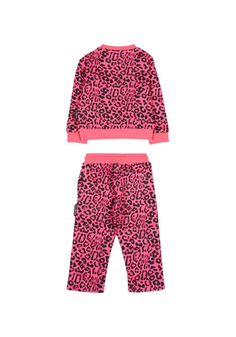 Completo fucsia per neonata con stampa animalier RICHMOND | RIA25117CFFUCSIA