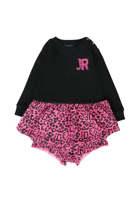 Vestito nero per neonata con logo RICHMOND | RIA25120VENERO