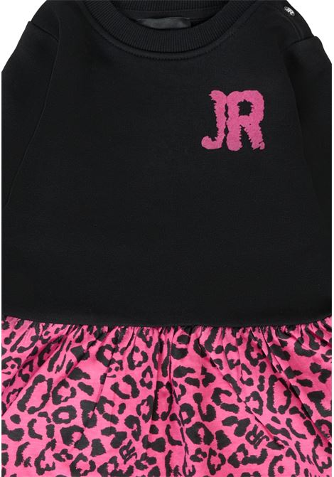Vestito nero per neonata con logo RICHMOND | RIA25120VENERO