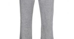 Ash Grey Mid-Waist boot cut Gym pants