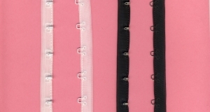 #2 Hook and Eye Tape on 15 Denier Tricot - On Edge