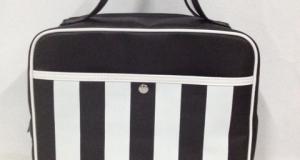 BLACK & WHITE FAUX leather bag