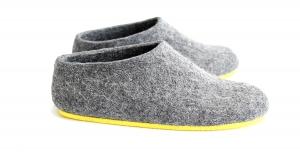 Womens Wool Slippers with Rubber Soles