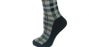 Swagger Grey, White and Black Check Socks