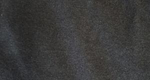 100% Organic Cotton 1 x 1 Baby Rib- Black