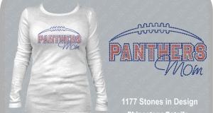 Panthers Mom Bling Shirt