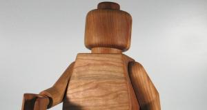 wooden lego man