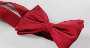 Red Silk Bow Tie