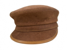 Brown leather Cap