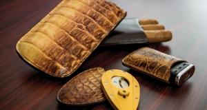 Genuine Shiny Vintage Crocodile