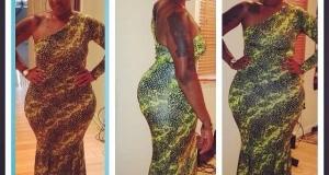 One shoulder maxi dress
