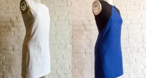 Inverted v dress toile and sample