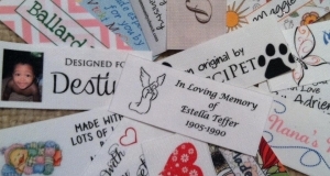 Printed sewing labels