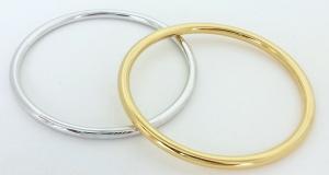 Gold and Rhodium Plated Bangles