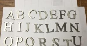 Pewter Alphabet Letters