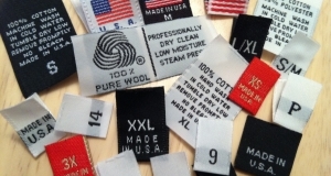 Size care & content taffeta labels
