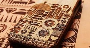 wood engraved phone case