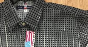 men's shirt with western snap closures