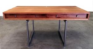 Mid-Century Mod Mahogany Desk