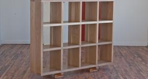 White Oak Cubbie Bookshelf