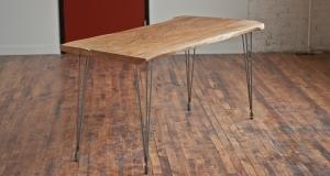 Elm Table with Hairpin Legs