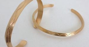 Rusty Rose Gold Bangles