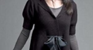 Satin Bow Tie Car Coat