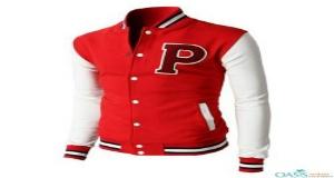BRIGHT RED VARSITY JACKET