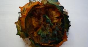 Hand-Dyed Opened Peony