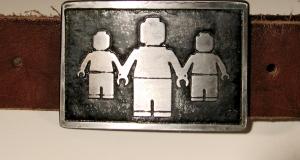 Etched Steel Belt buckle