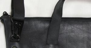 Leather cross body bag